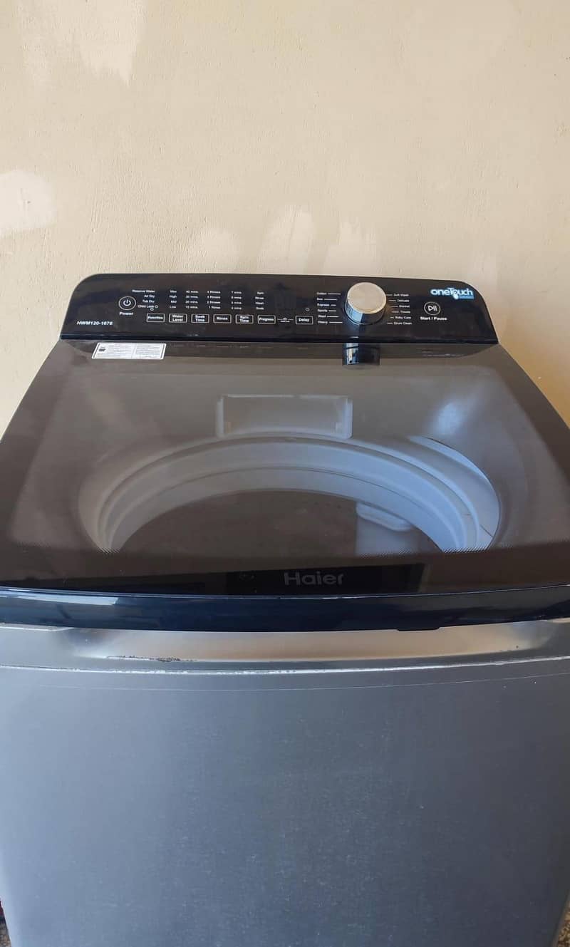 haier fully automatic machine HWM 120 1678 MODEL 2