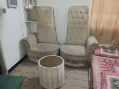 coffee chairs with long back