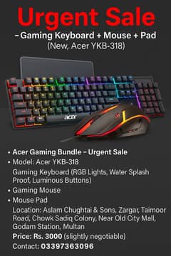 Acer ykb 913 gaming keyboard