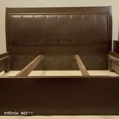 Wooden bed king size