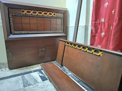 single bed with side table