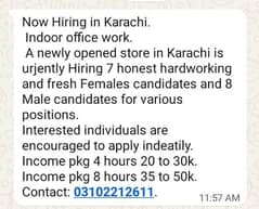 part time and full time male female both