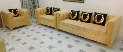 New Texture Design 6 Seater Stylish Sofa Set