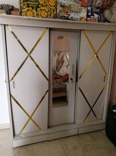 king size bed set with dressing  Wardrobe for sale