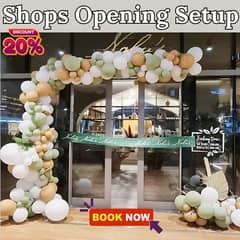 Grand Shops Opening Complete Setup. Events and Decore Services