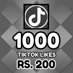 Tiktok 1000 Likes In Rupees 200.