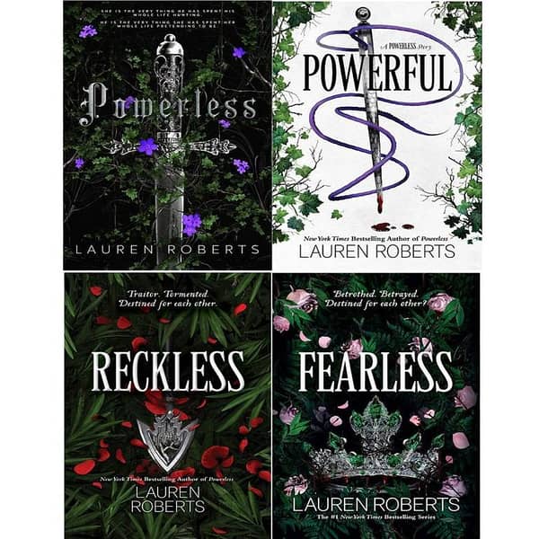 4-book Set (Powerless, Powerful, Reckless, Fearless) by Lauren Roberts KBS