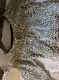 "Luxury Hand-Embroidered  Lehenga (Beadwork and zari)- Boutique style