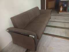 Sofa cum Bed brown colour