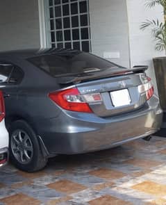 Honda Civic Rebirth SI Spoiler abs Plastic Gray
