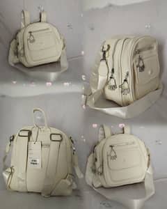 Cream Color Backpack Leather | new design | for girls!