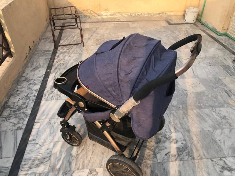 Baby Pram Large Size with moving handle 1