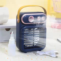 Portable Retro Spray Mini Fan Silent UBS Charging Outdoor Water Reple