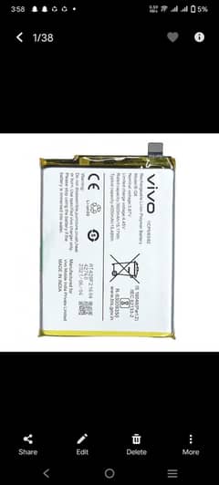 vivo v21e battery original