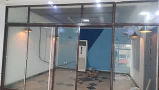 Urgent Sale Glass Partition With Frames