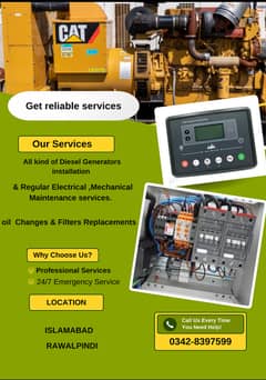 Diesel generator, UPS services