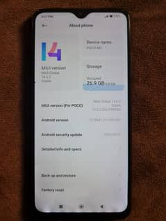 redmi poco m3 4+2/128 gb official pta approved