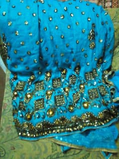 ready to wear saree with embroidery & work