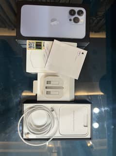 iPhone 13 pro with box and charger