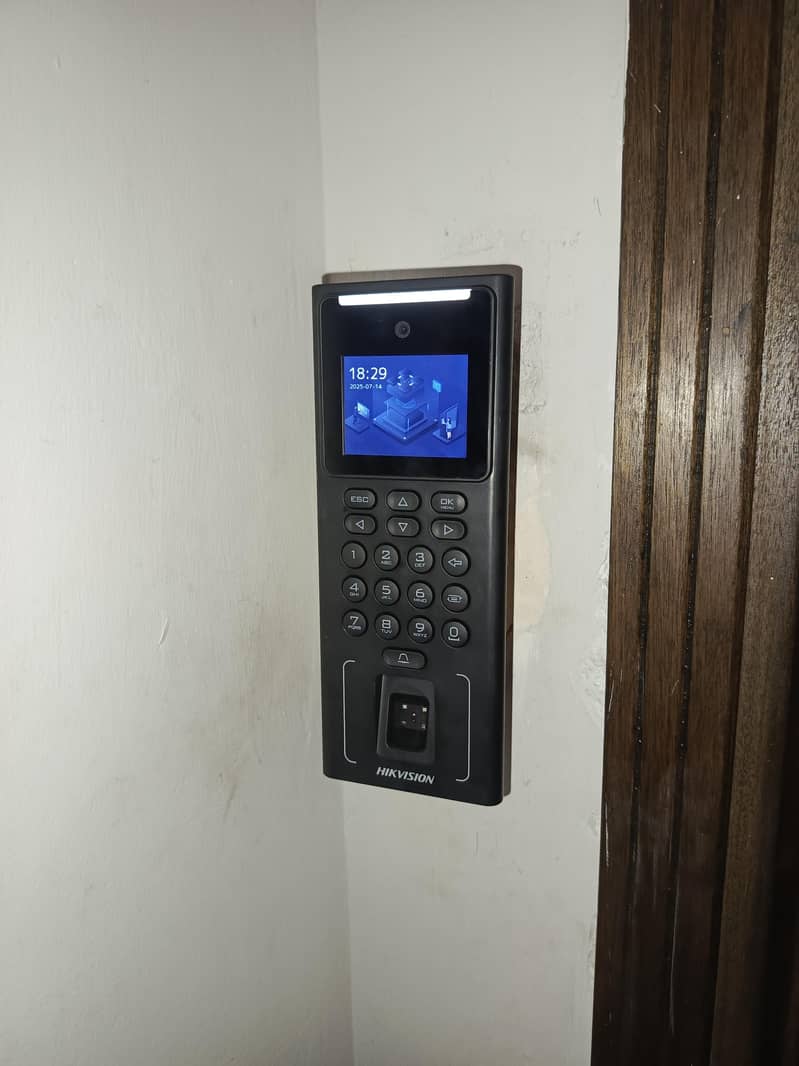 Zkteco face & Biometric attendance device Electric magnetic door lock ...