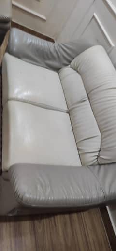 5 seater sofa set leather type material