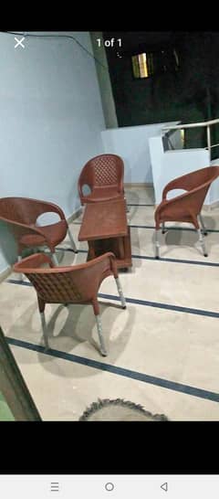 Only chairs and chairs with table set available