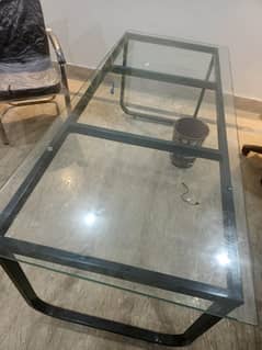dinning/office table  6×2.5 Size 8 mm tempered glass