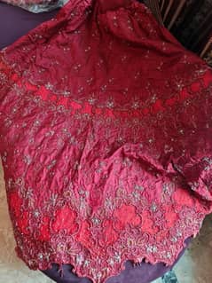 Bridal Lehenga Maroon + Mauve  (2)
