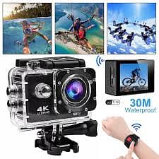 Action Sports Camera GoPro Style with Wifi - Video Output on Mobile S