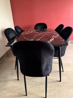 Dining table with chairs