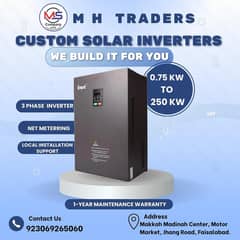 3 Phase Solar Inverters Available | Custom Built | 1-Year Warranty