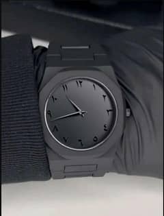 BLACK ARABIC AURA WATCH  FOR MEN'S