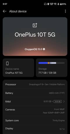 Oneplus 10T 5G