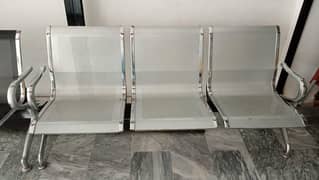 steel 3 seater bench