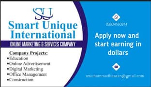 online work available