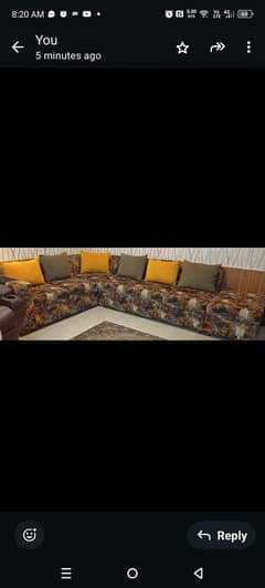 L shape sofa