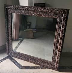 Sheesham wood frame mirror