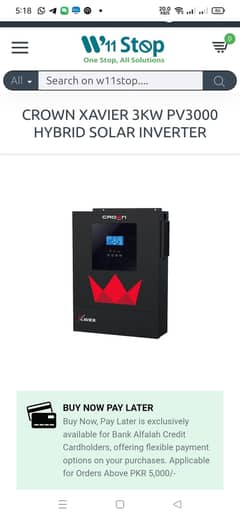 Crown 3 KV Hybrid Invertor