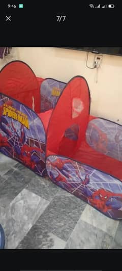 spider tent for 10 years kids phn # 03154298325