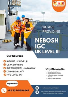 Nebosh,Osha,Iosh Certificates
