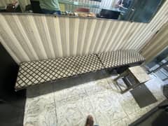 sitting table with sofa kusions