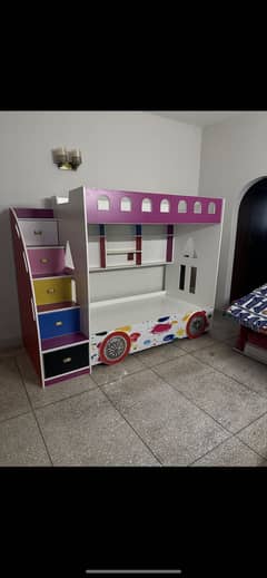 Year used children double story bed in good condition