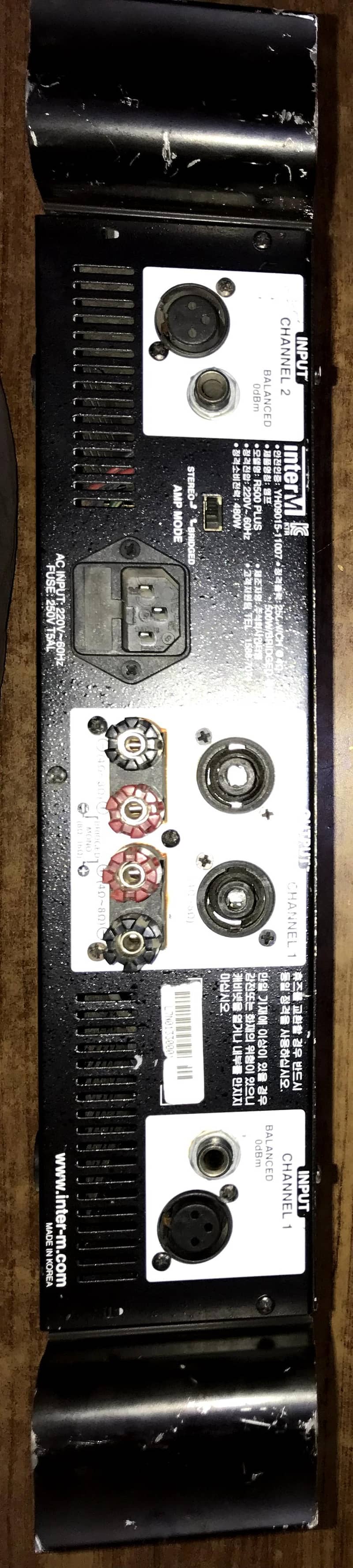 Power Amplifier preference R500 plus 2