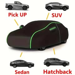 Cover with Neon Green Stripe - UV Protection, Scratch & Sun Shield, F