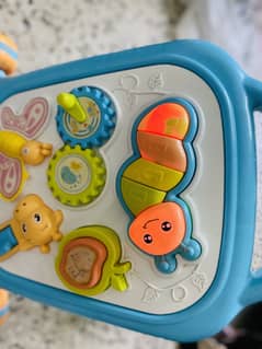 Baby push walker with box