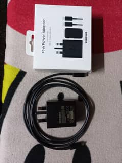 Samsung Original 45w Super Fast Charger with Box. . type C-C Cable