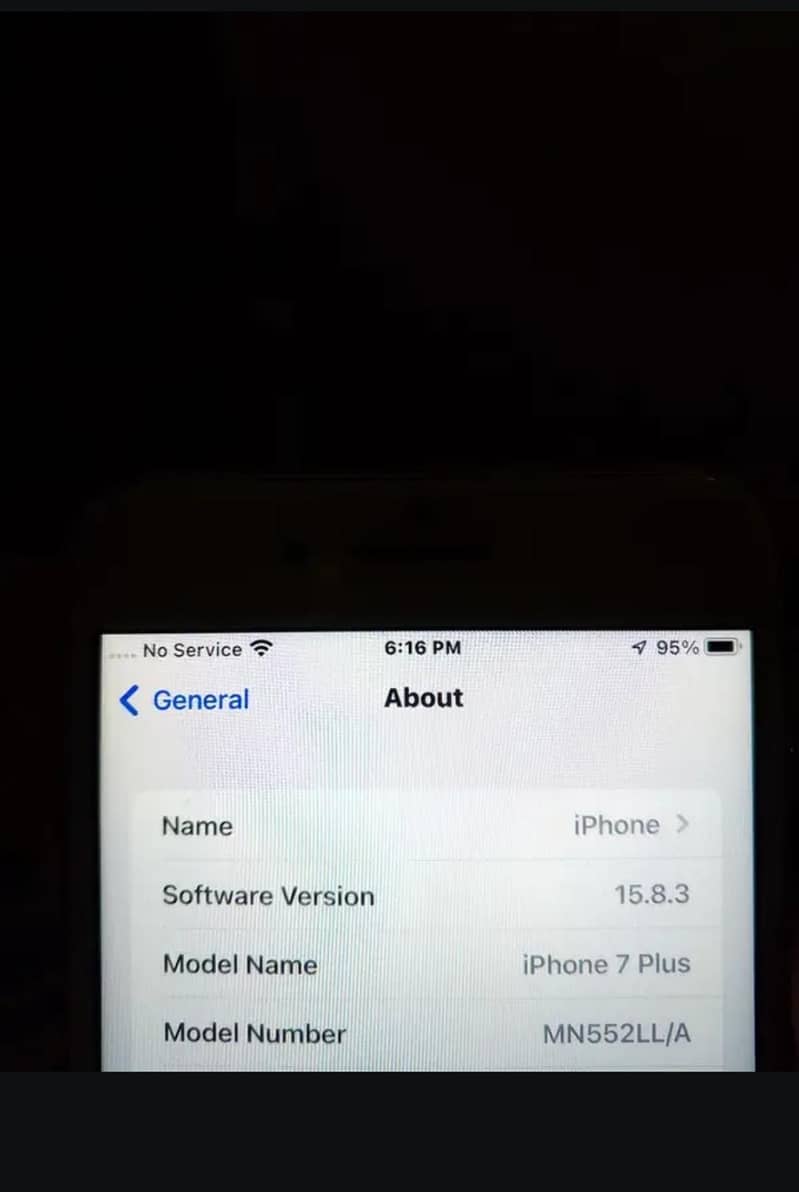 Iphone 7 plus bypass 128 gb non pta  battery change only 8