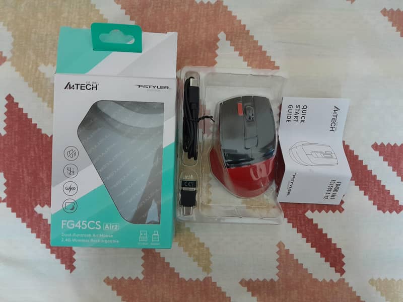 A4TECH FG45CS AIR 2 WIRELESS RECHARGEABLE MOUSE 0