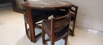 Brand New Round Dining Table Set