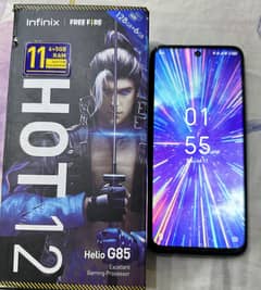 Infinix Hot 12 128GB + 6GB Original charging adapter and box